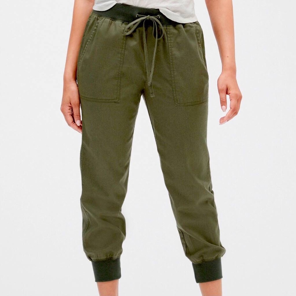 Gap Green Ribbed Jogger Pants